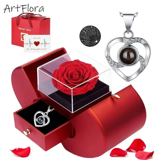 Eternal Rose Heart Box